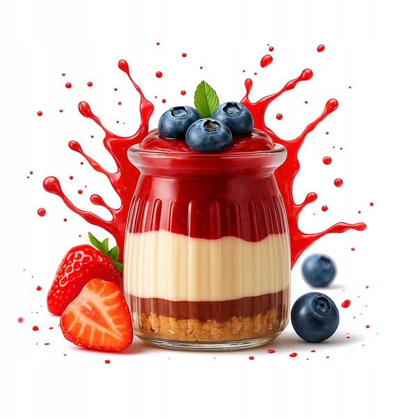 20x dessertbeholdere 150 ml stribet glas til desserter