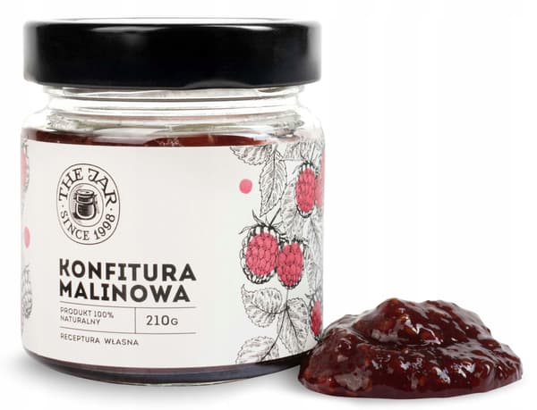 Hallonsylt 210 g THE JAR 61% med hallon