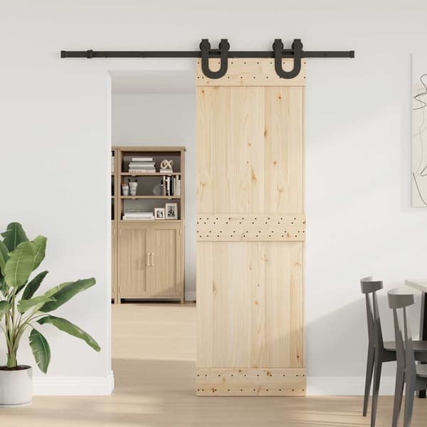 vidaXL Skjutdörrsinstallationssystem 183 cm stål svart