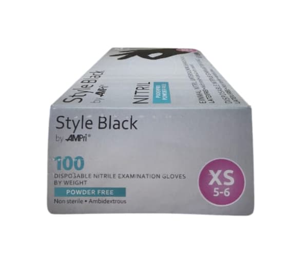 Handsker Nitril Sorte STYLE BLACK AMPRI 100 stk - Str. XS
