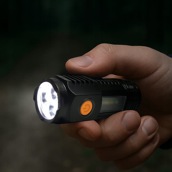 Miniature lommelygte med LED-stik, USB-C
