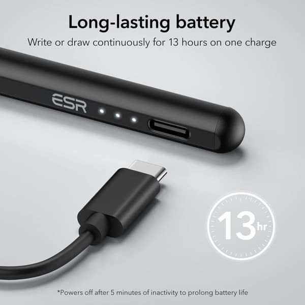 ESR DIGITAL+ MAGNETISK STYLUS PEN TIL IPAD, SORT