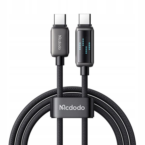 MCDODO USB-C-KABEL SNABBLADDNING FÖR SAMSUNG APPLE USB TYP C 100W 1M LED
