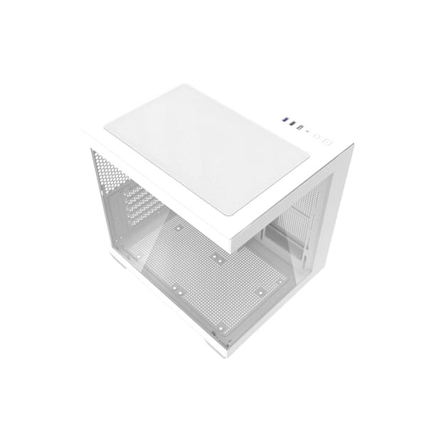 darkflash C275P blæserløs computerkasse (hvid)