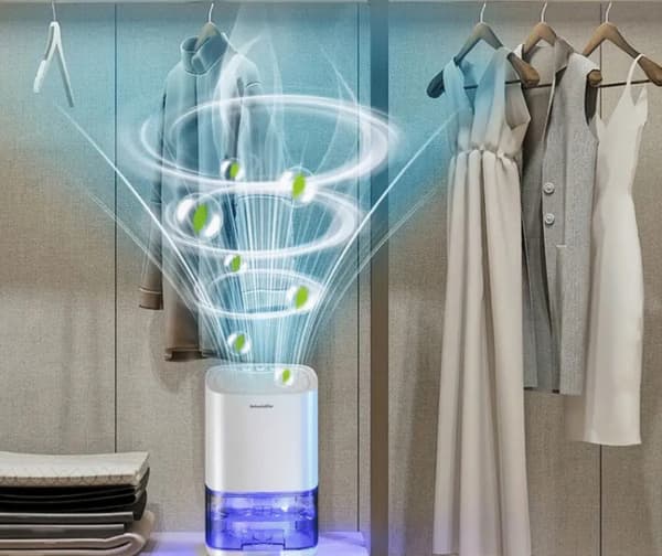 Stille affugter med 7 LED-farver