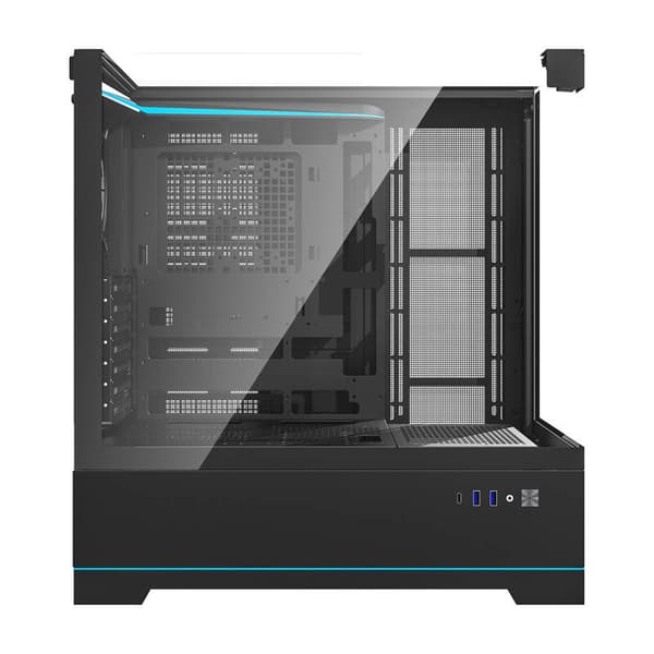 Darkflash DY450 Fläktlös datorlåda (Svart)