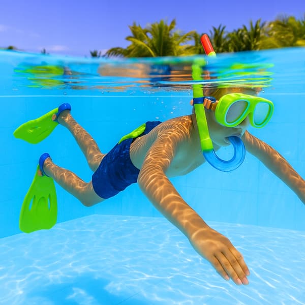 Sukellussetti maski snorkkelin kanssa uintilasit + evät