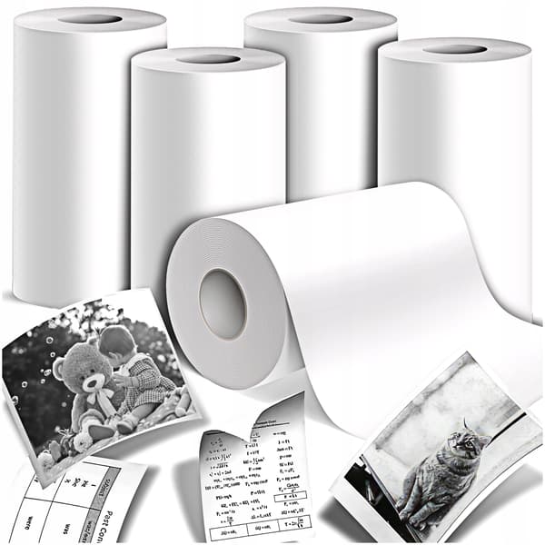 5x termiske papirruller til minidruksia drukuś printere