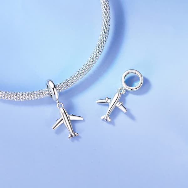 Sølv fly charm vedhæng perler sølv 925