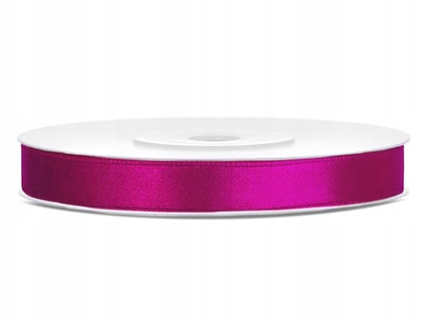Satinbånd, fuchsia 6mm/25m