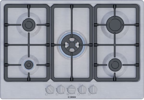 Bosch PGQ7B5K90 gaskomfur, 5 brændere, rustfrit stål