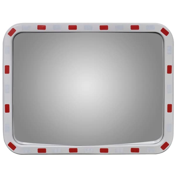 vidaXL Rektangulär trafikspegel 60 x 80 cm med reflekterande ram