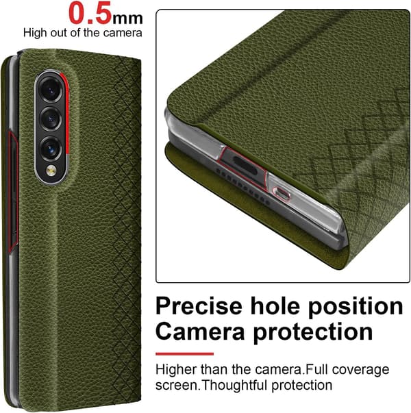MAGNETISK GRØNT ETUI TIL SAMSUNG GALAXY Z FOLD 3