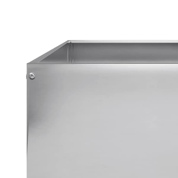 vidaXL højbed, 100x100x25 cm, galvaniseret stål