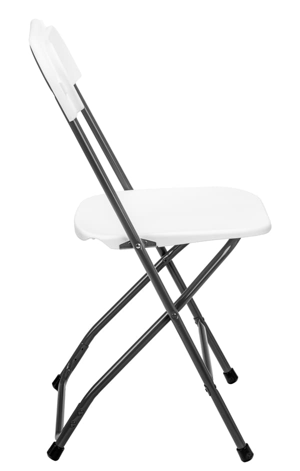 SIMPLO BLACK klappelig cateringstol, hvid