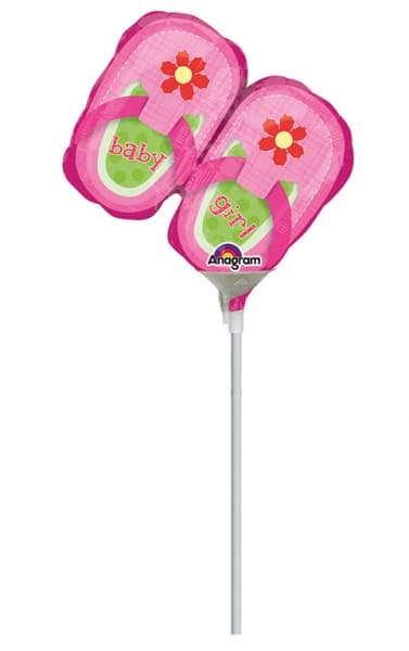 Folieballong för flicka, 35 cm, 1 st.