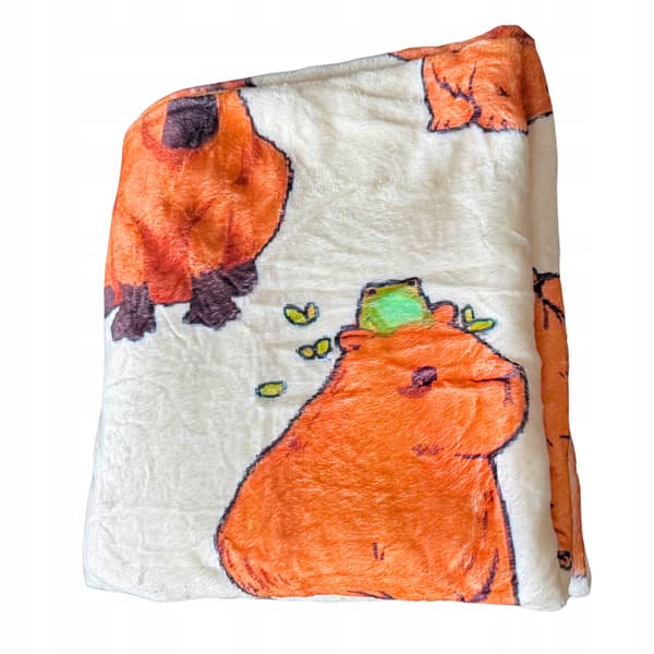 Capybara Filt Vinter Varm Fleece Capybara Throw 130x150