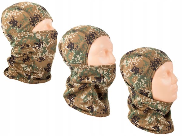 Balaclava kamuflage brun (500)