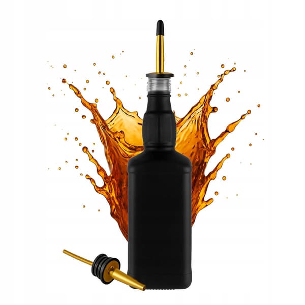 Daniels BLACK MATTE 500ml flaskesæt med bartender-skænke til alkohol