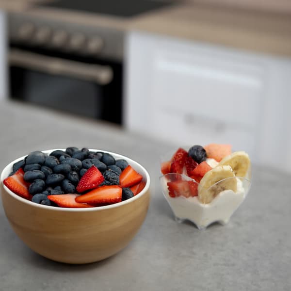 KOPPER OG BEHOLDERE TIL DESSERTER 90 ml 24 stk. QUEEN-kop til snacks