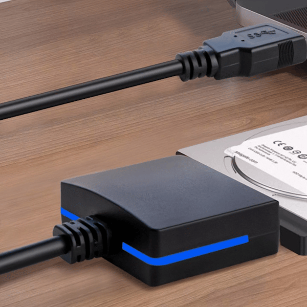 USB 3.0 til SATA konverter - Adapter til 2,5 tommer eksterne HDD SSD drev