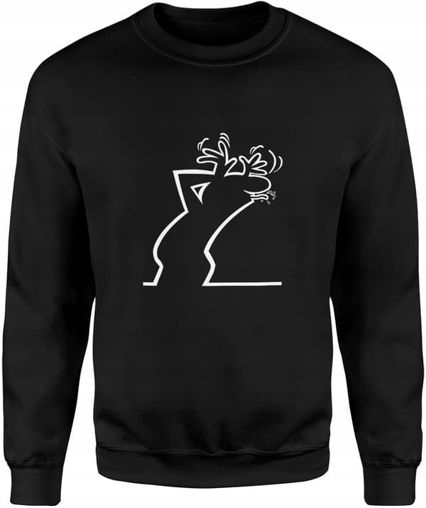 HERRSWEATSHIRT MED TRYCK ROLIG SWEATSHIRT MED TRYCK XL