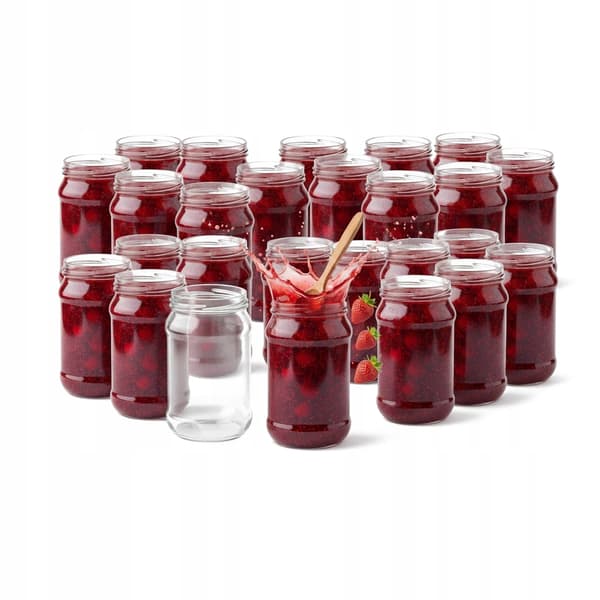 45x Glas 315ml UDEN LÅG Honningpollenmarmelade Konserves