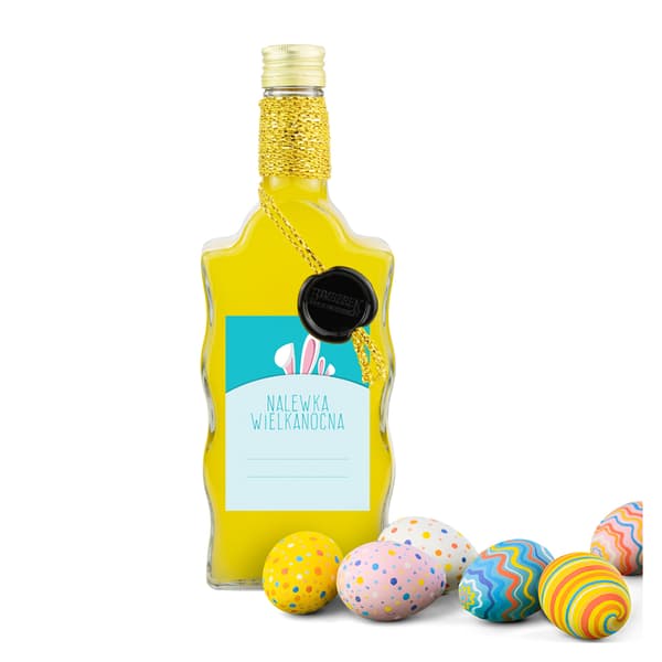 10x EASTER WAVE-flaskor 500ml DEKORERADE för likör, tinktur, juice, present