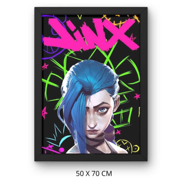 Mal efter nummer billede med ramme Arcane Jinx Portræt 50x70 cm