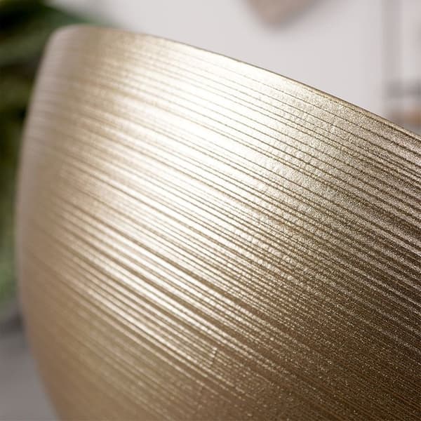 Guld glasskål 15 cm, 600 ml