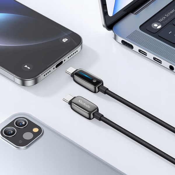 MCDODO LADDNINGSKABEL USB-C SNABBLADDNING FÖR IPHONE USB TYP C 1M 100W