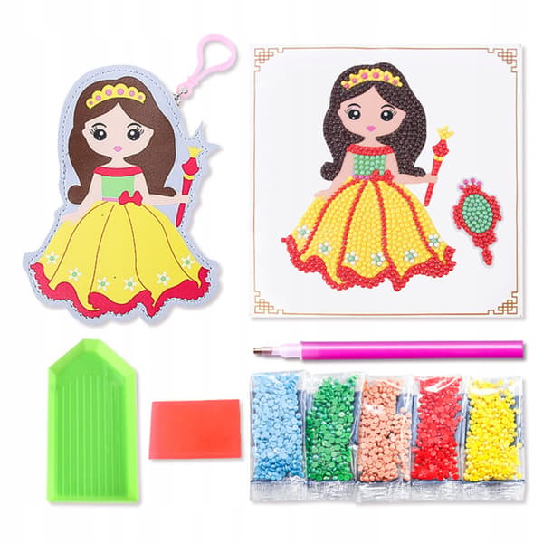 Diamantbroderisæt 1000 diamanter prinsesse