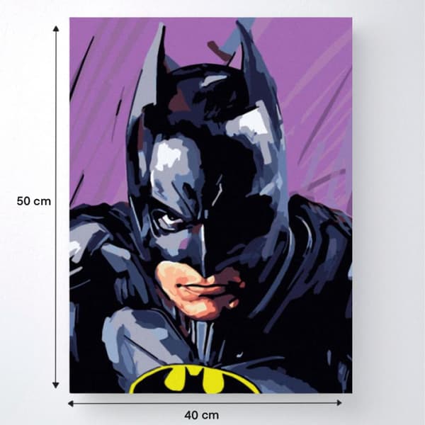 MALERIER EFTER TAL MED RAMME Malerier - Batman DC 40 x 50 cm