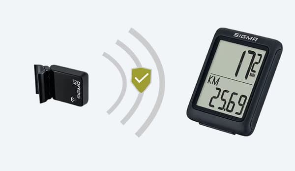 Sigma BC 5.0 ATS Trådløs Cykelcomputer Sort 5 Funktioner