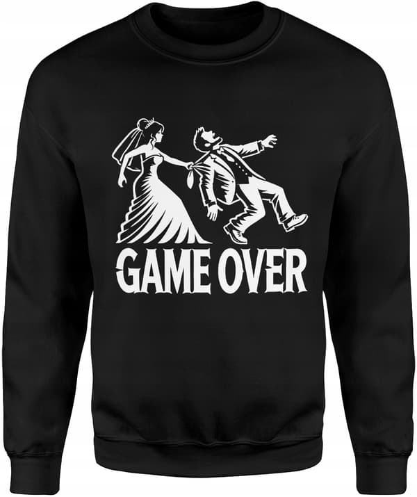HERRESWEATSHIRT GAVE TIL POBSTENBORG GAME OVER STØRRELSE S
