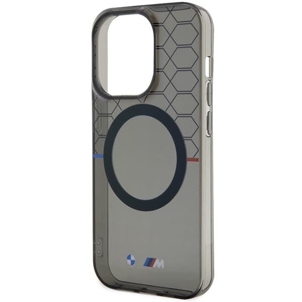 BMW BMHMP14LHGPK iPhone 14 Pro 6.1 gråt mønster MagSafe-cover