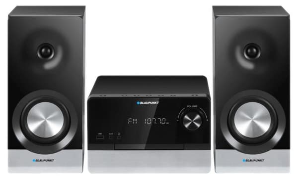 BLAUPUNKT MS40.2BT Micro System musta ja hopea