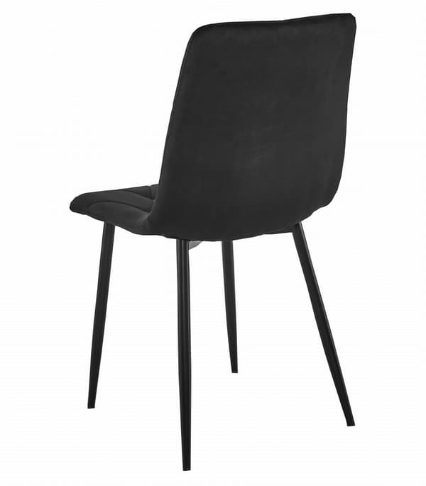 Sæt med NP 120x80 Craft Black bord + 4 LIBRA sorte stole