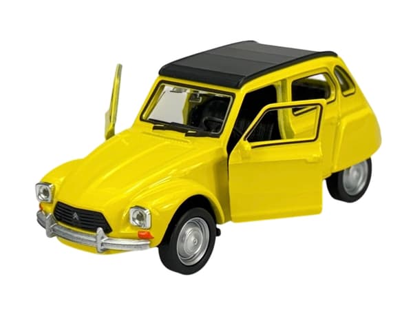 Welly VANHA timer citroen dyane katolla keltainen 1:34 43859