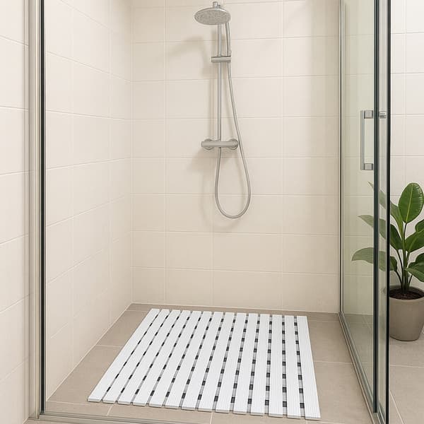 STRADO halkfri badrumsmatta för dusch, bastu, pool, 43x60cm