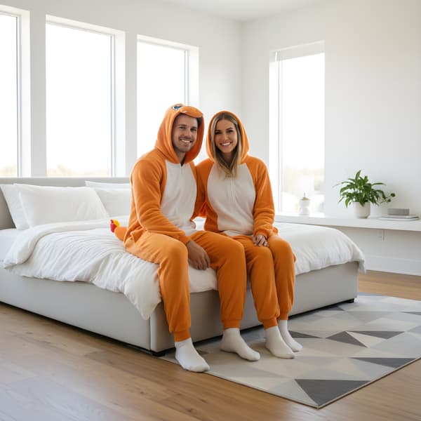 Kigurumi Charmander pyjamasdragt til børn størrelse S 145-155 cm