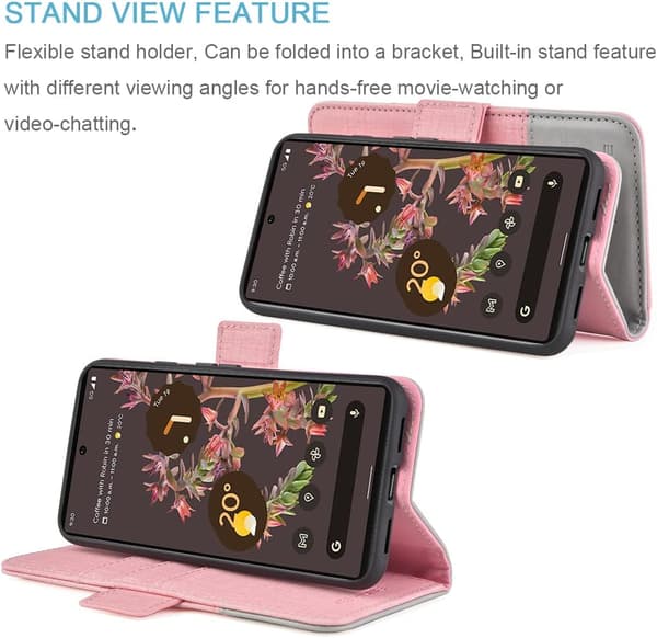 ETUI TIL GOOGLE PIXEL 6 LUKKET LYSERØD FLAP