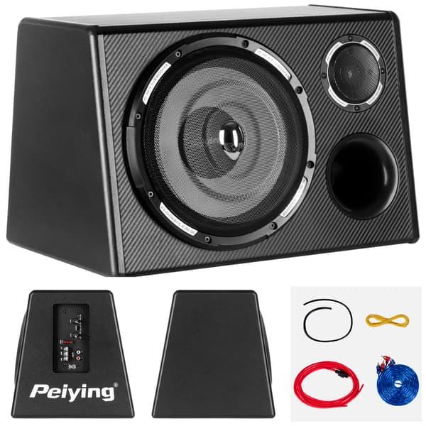 Peiying 10" 200 W auton subwoofer basokotelo