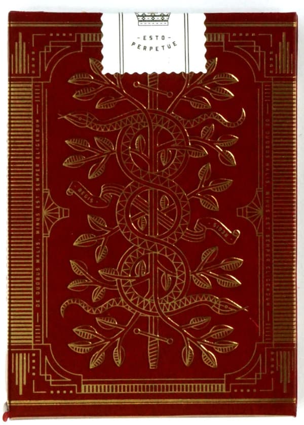 BICYCLE MONARCHS DECK RED 1 DECK Spelkort i en trälåda