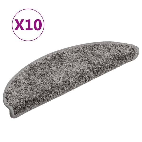 vidaXL Portaiden askelmat, 10 kpl, 56x17x3 cm, Harmaa