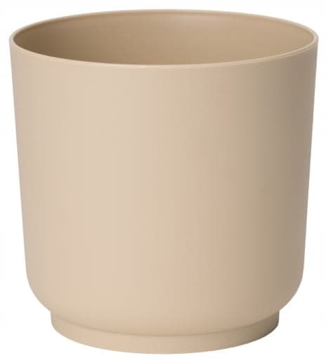 Mat urtepotte, beige, ECO RECYCLED, 12,5x13 cm, plastik