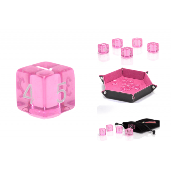 D6 1,6 cm RPG Sakura sekssidede terninger
