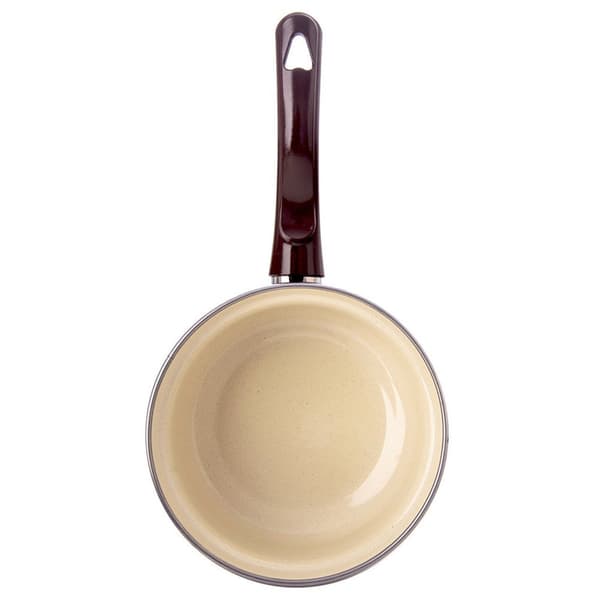 Emaljeret gryde brun 12 cm 350 ml