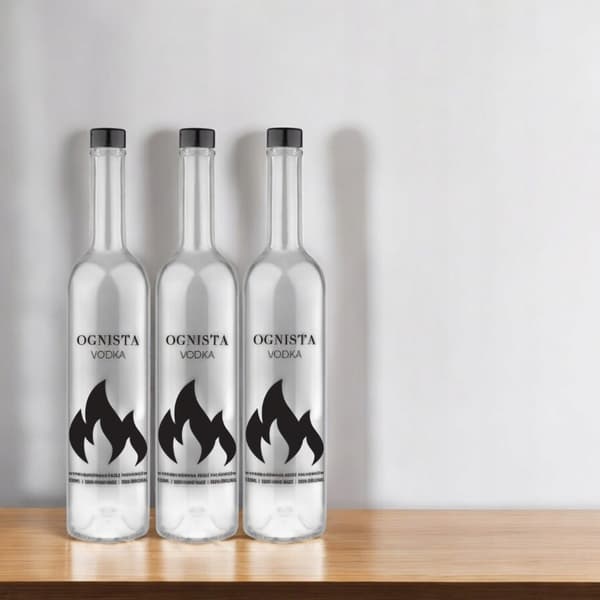 FUTURA 500ml FIRE VODKA flaske til vodka BIMBER glasflasker Print