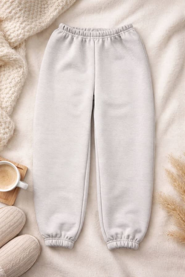 DAME joggingbukser XS ungdom ISOLERET fuzz EFTERÅRS VINTER LYS BEIGE